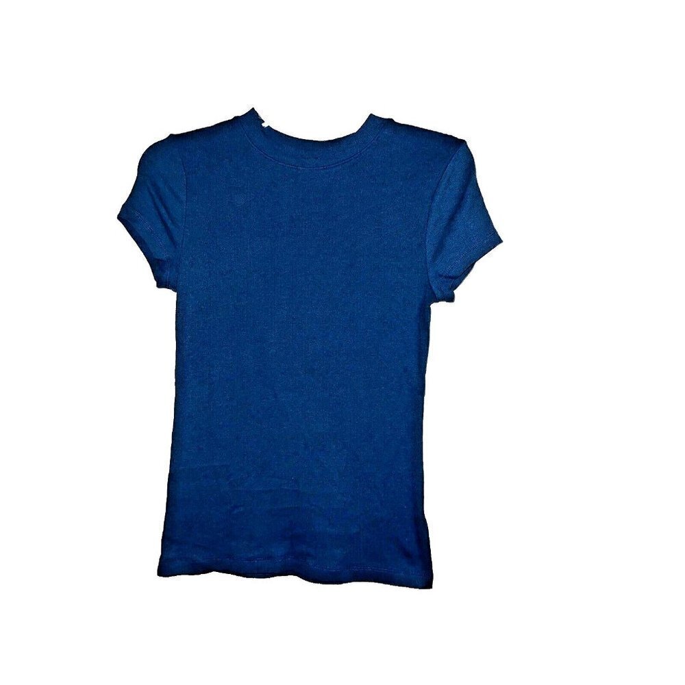 A NEW DAY Short Sleeve Crew Neck Teal Women's Top Size S
